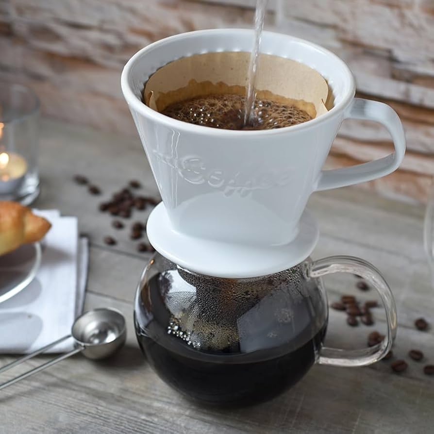 Amazon.com: Creano XXL Porcelain Coffee Dripper White